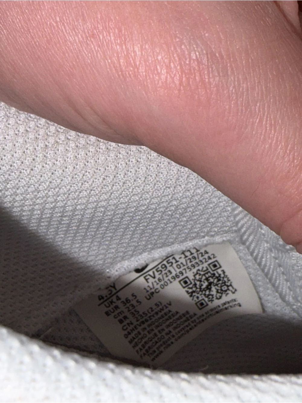 Nike Kids White Leather Air Force 1 Sneakers
